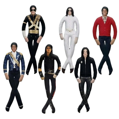 Anime Cosplay MJ Michael Jackson Plush Plushy Prop Doll Plush Stuffed Figure Dolls Room Decoration Abstract Joint Mobility Props