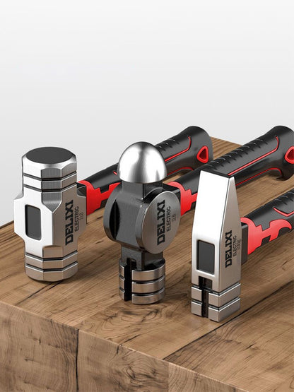 Martelo de Garra Multifuncional Mini DELIXI ECECTRIC, Martelo Antiderrapante e Antichoque, Profissional, Ferramenta Manual Magnética para Trabalhos em Madeira