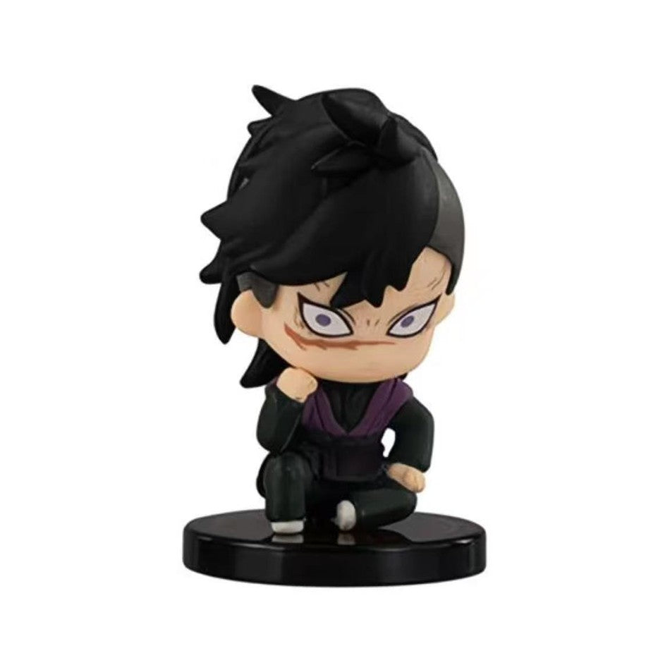 5 Peças Q Versão Demon Slayer Sentado Boneco Fantasma Tanjiro Nidouzi Inosuke Zenitsu Brinquedo Modelo de PVC Colecionável Presente