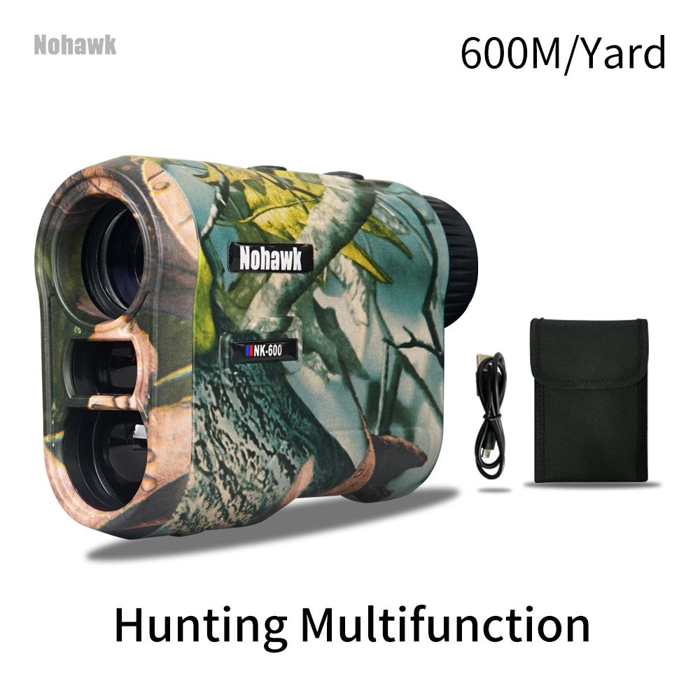 Medidor de Distância Monocular a Laser para Golfe e Caça Nohawk 600M 1000Y com Compensação de Inclinação para Golfistas