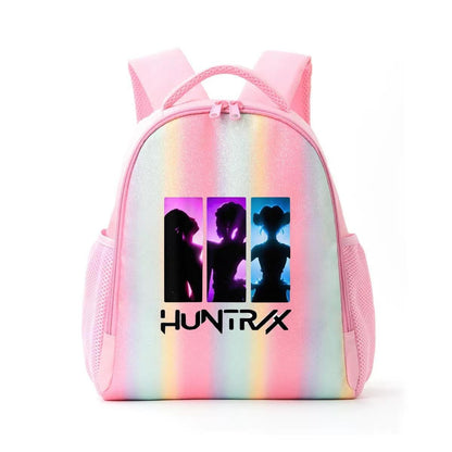 Mochila de Caçadores de Demônios KPop Estampa de Desenho Animado Anime Bolsas de Ombro para Estudantes Organizador de Papelaria Grande Capacidade Presentes de Volta às Aulas