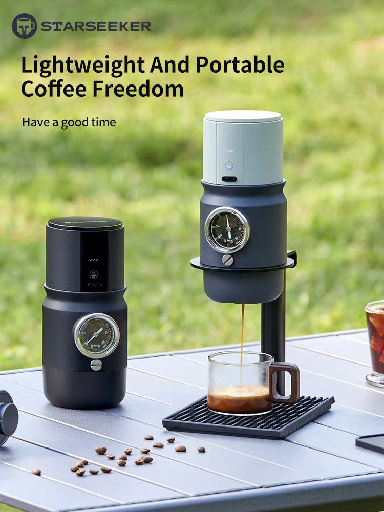 Cafeteira Expresso Elétrica Portátil STARSEEKER Super58 Máquina de Café de Viagem para Camping com Suporte para Tamper USB-C