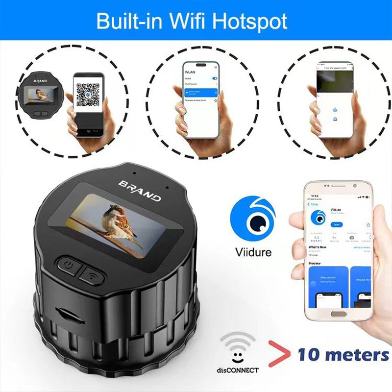 Câmera Ocular Eletrônica Wifi Digital 2,0 Polegadas TFT Foto Vídeo Ocular Ótico Gravador Telescópio para Observação de Pássaros