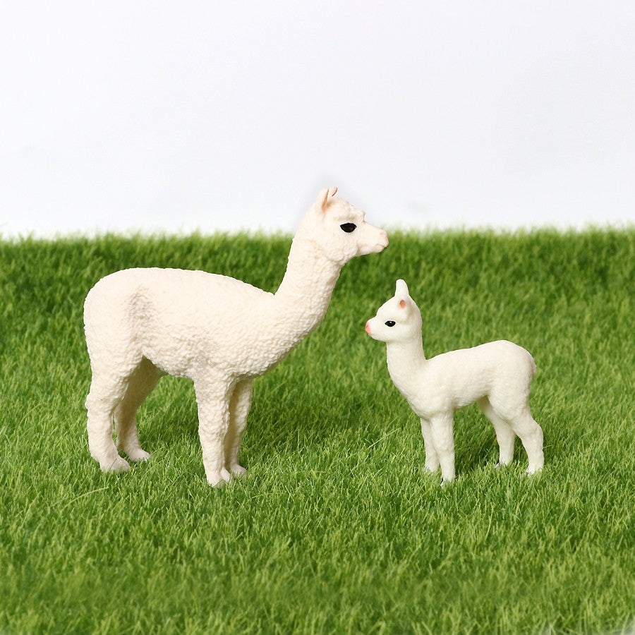 Realistic Farm World Alpaca Animal Model Figures Llama Toy Figurine Zoo Education Collection Home Decor Playset Kids Gifts