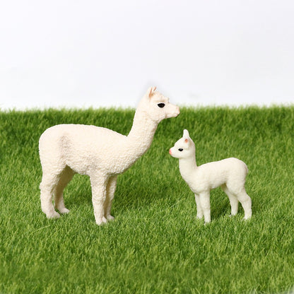Realistic Farm World Alpaca Animal Model Figures Llama Toy Figurine Zoo Education Collection Home Decor Playset Kids Gifts