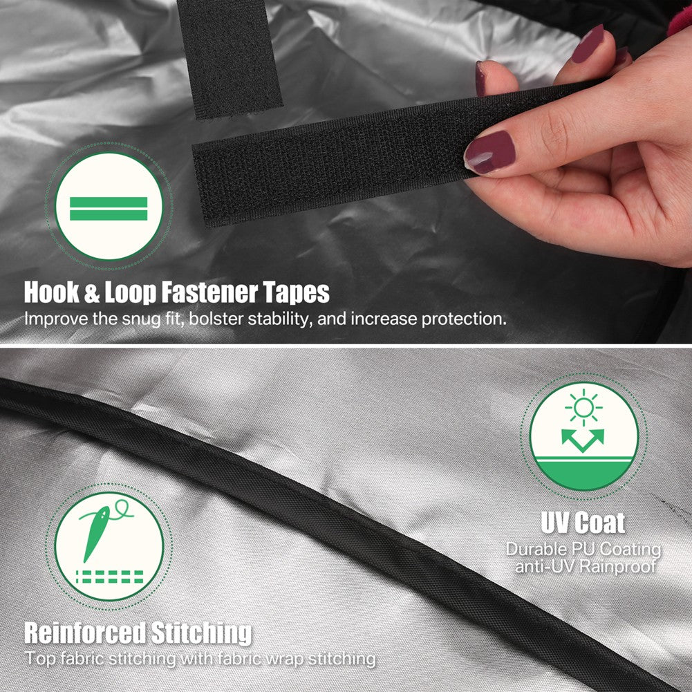 Outdoor BBQ Grill Covers For Charcoal & Gas Grills Waterproof Anti-Dust Weather-Resistant Anti-UV Heavy Duty Barbecue Cover