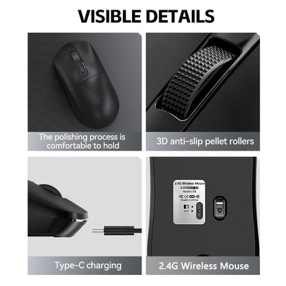 Warvank X8 Wireless Gaming Mouse 500 mAh TYPE-C Rechargeable Office Mouse Suitable for Laptop Desktop Computers