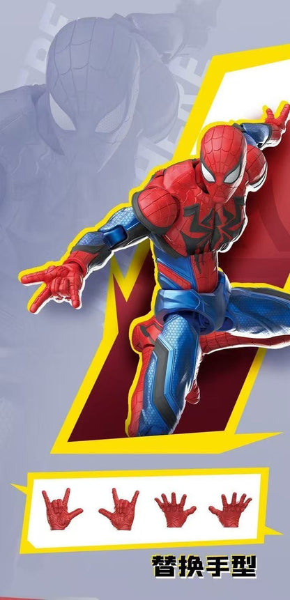 Novas Figuras de Ação de Anime Blokees Homem-Aranha Venom Marvel Rivals Champion Class Kit de Modelo Marvel Brinquedos de Presente de Figura de Ação Montável