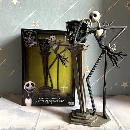 The Nightmare Before Christmas Jack Skellington Figures 25th Anniversary Years Tim Burton Figura Collectible Model Toys