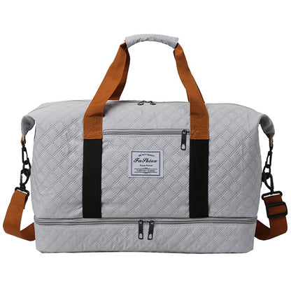 Quilted Travel Duffle Bag Multi-Color Casual Single Shoulder Bag for Vacation Trip Gym Daily Luggage Festival Gifts