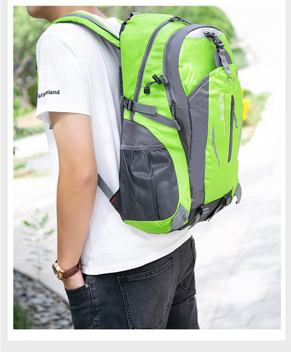 New Camping Backpack 40 Liters Large Capacity Travel Canvas Bag Outdoor Mountaineering Hiking Travel Bag