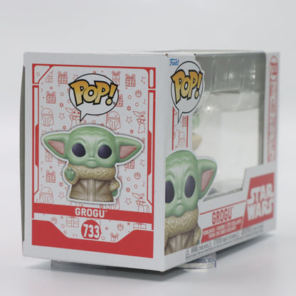 Funko Pop Original Star Wars The Mandalorian Grogu #733 Colecionável Oficial Vinil Action Figure Decoração de Mesa Modelo Brinquedo Presente