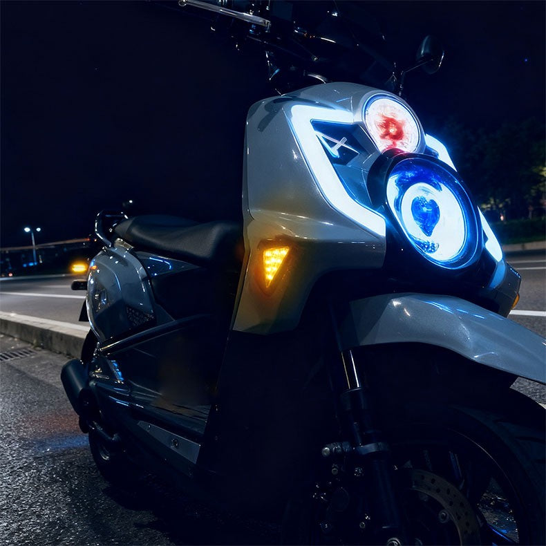1 Par de Luzes de Seta LED para Moto, Tipo Triângulo Embutido, Indicadores de Sinal de Virada LED, Luzes Âmbar de Pisca-Pisca Diurnas