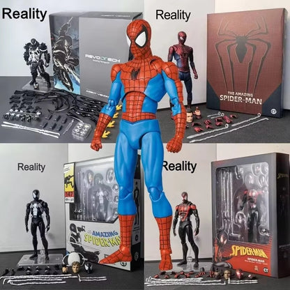 Gama completa em estoque Ct Toys Homem-Aranha Mafex 143 Ben Reilly Comic Ver The Amazing Spider-Man 001 Anime Action Figure Brinquedos Presente