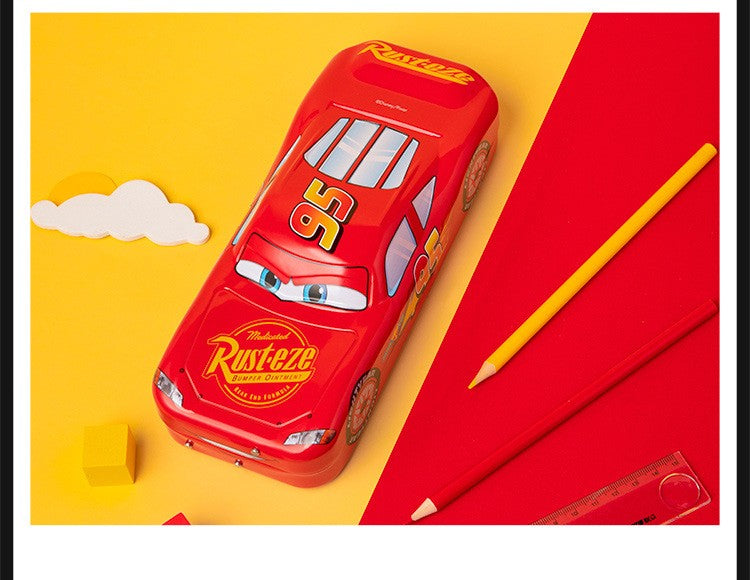 Estojo de Lápis Carros Disney Pixar Caixa de Papelaria Infantil Grande Capacidade Carro McQueen Tridimensional Estojo de Lápis Presente para Jardim de Infância
