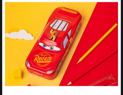 Estojo de Lápis Carros Disney Pixar Caixa de Papelaria Infantil Grande Capacidade Carro McQueen Tridimensional Estojo de Lápis Presente para Jardim de Infância