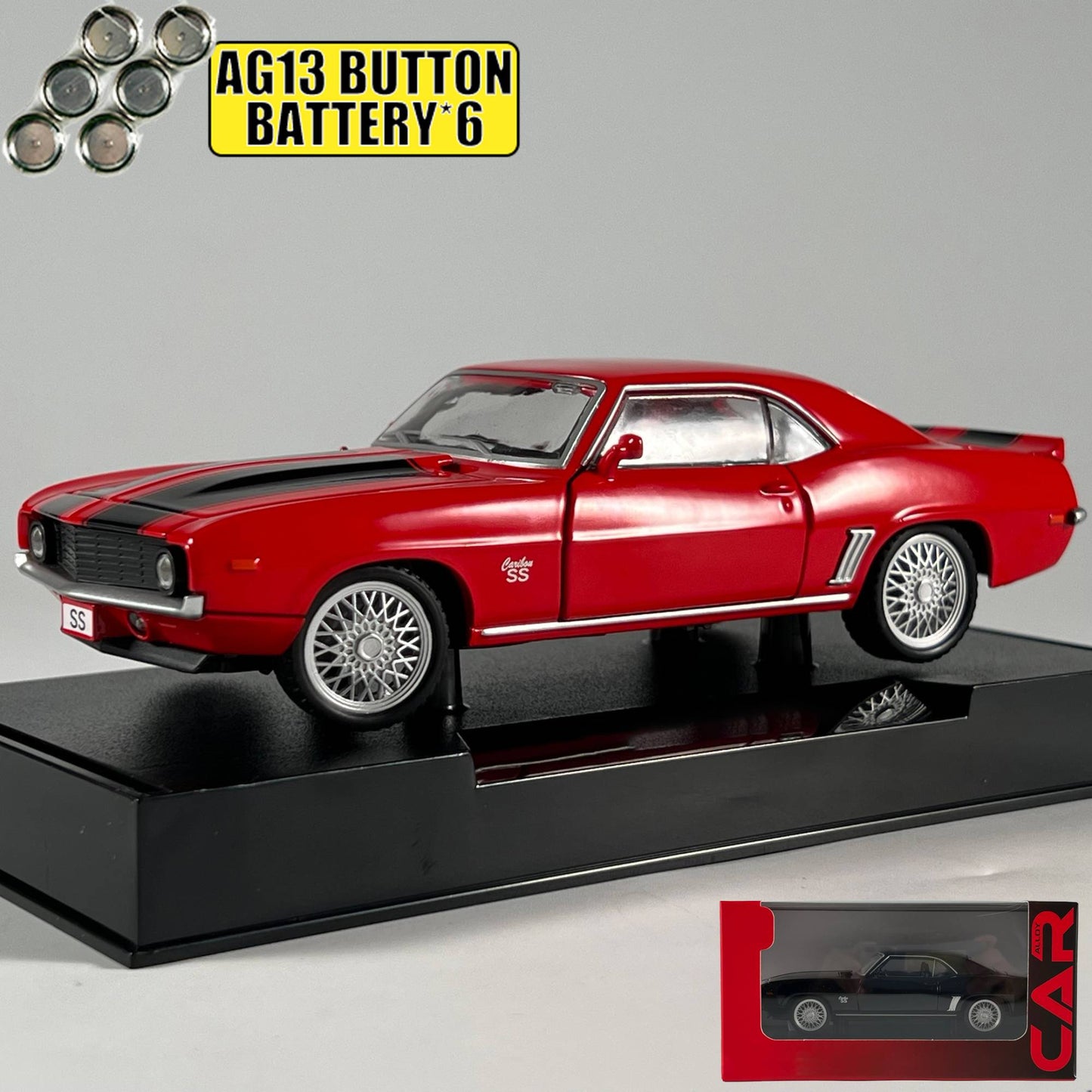 1:32 Chevrolet Camaro SS 350 1969 Super Carro Esportivo Clássico Liga Diecast Modelo de Carro Veículos em Miniatura Enfeites de Alta Simulação