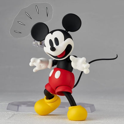 In Stock Original Disney 1936 Mickey Mouse Kaiyodo Revoltech Colorful Mickey Action Figures Anime Ornaments Collection Gifts Toy
