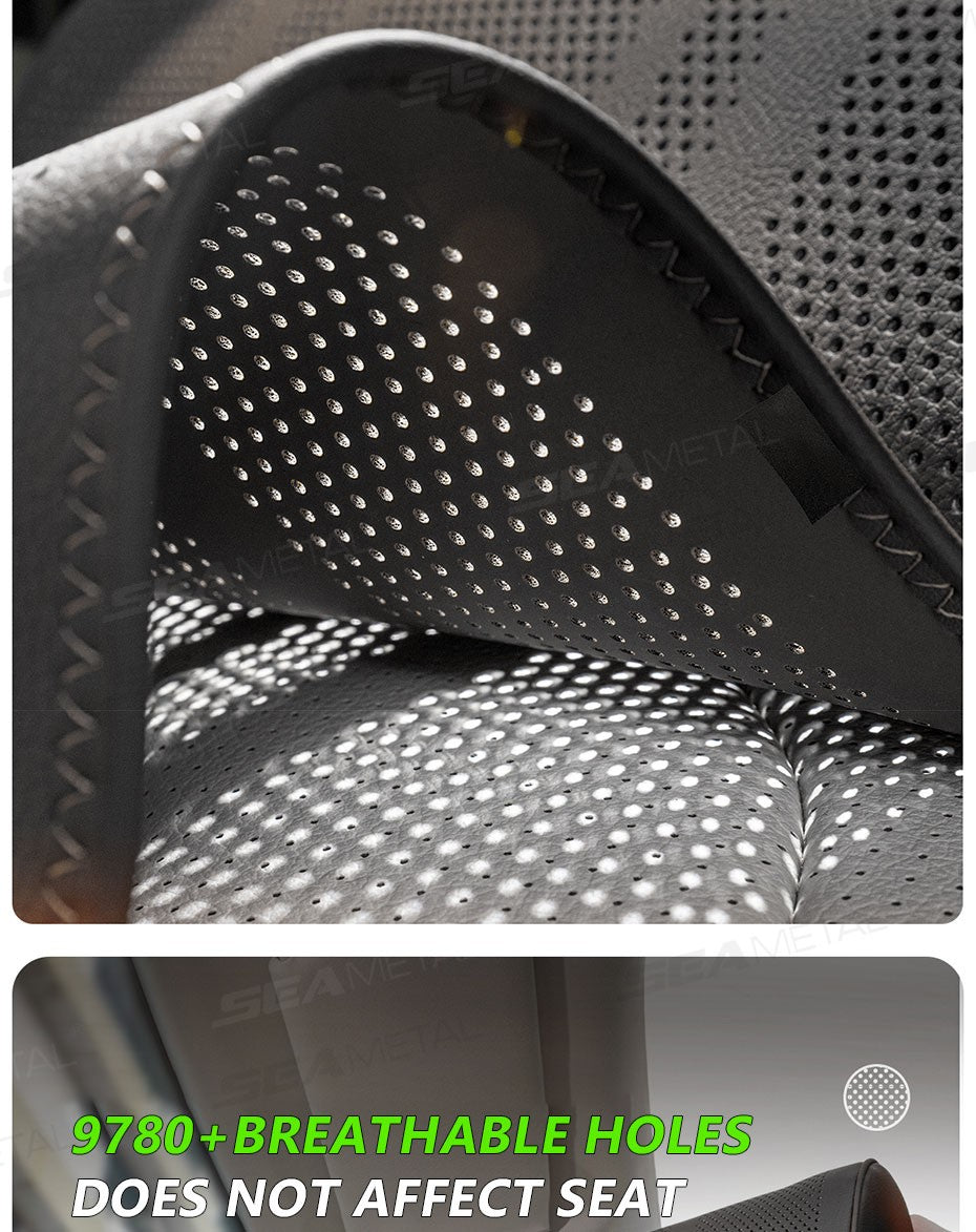 SEAMETAL Car Seat Cushion with Leg Support Universal Car Seat Protection Cover with Extension Leg Rest Padding Relieve Fatigue