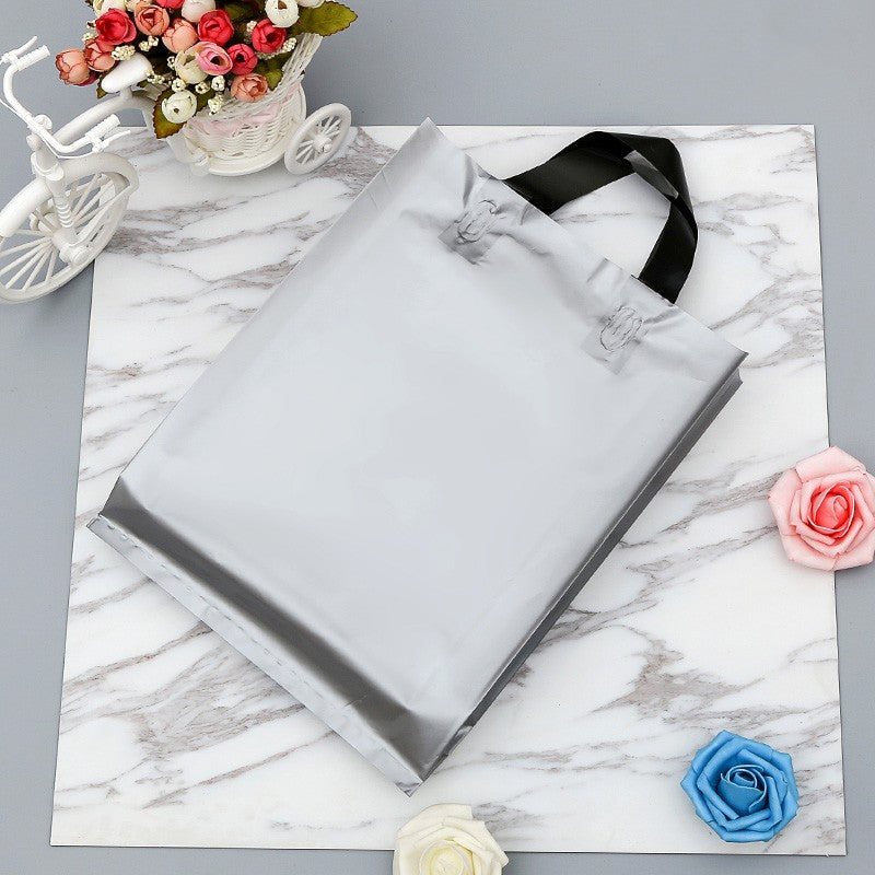 50 supermarket shopping bags clothing store plastic bags personalized advertising tote bags party gift bags custom printed logo