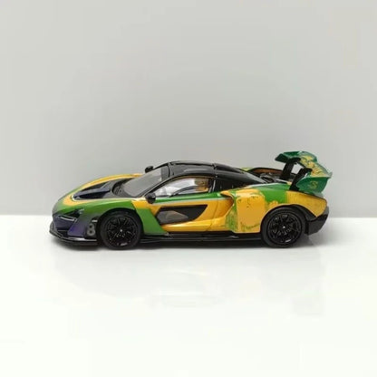 Novidade em Estoque Masdi 1:64 Mclaren Senna 1110 Edição Especial Modelo de Carro Estático em Liga Leve Personalizado Brinquedo de Menino Presente Colecionável