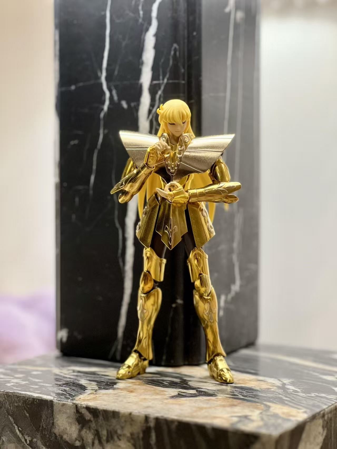 In Stock Reissue CS Chuanshen Saint Seiya Virgo Shaka Normal Color Saint Cloth Myth EX Anime Action Figure Collectible Model Toy