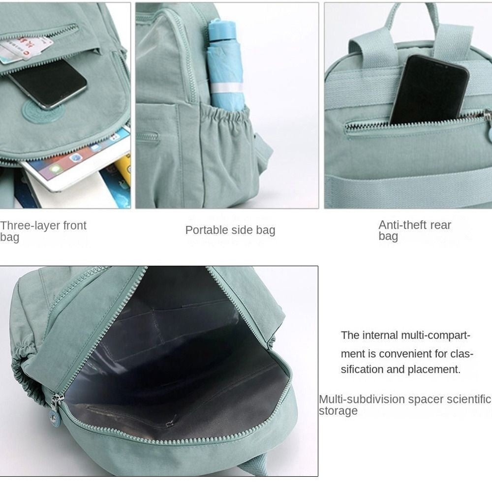 Bolsa de Ombro Casual Grande Capacidade Mochila Estudantil Impermeável Leve Mini Mochila Pequena Resistente ao Desgaste Viagem