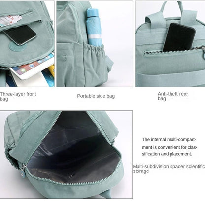 Bolsa de Ombro Casual Grande Capacidade Mochila Estudantil Impermeável Leve Mini Mochila Pequena Resistente ao Desgaste Viagem