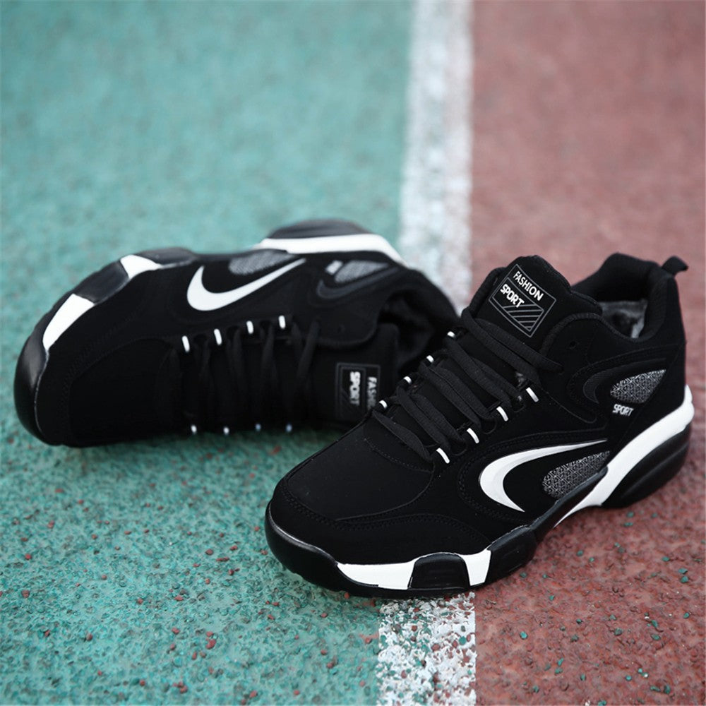 Plus Size Men's Trendy Colour Block Sneakers, Comfy Non Slip Lace Up Casual Durable Shoes For Men's Outdoor Activities