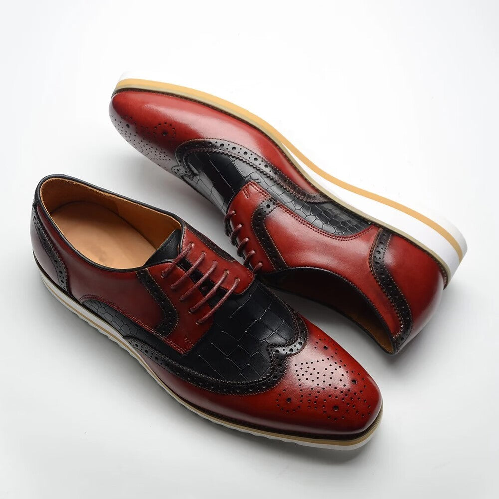 Handmade men shoes luxury brand high quality Genuine Leather dress shoes Man Fashion Formal Office Oxford Male Footwear Social