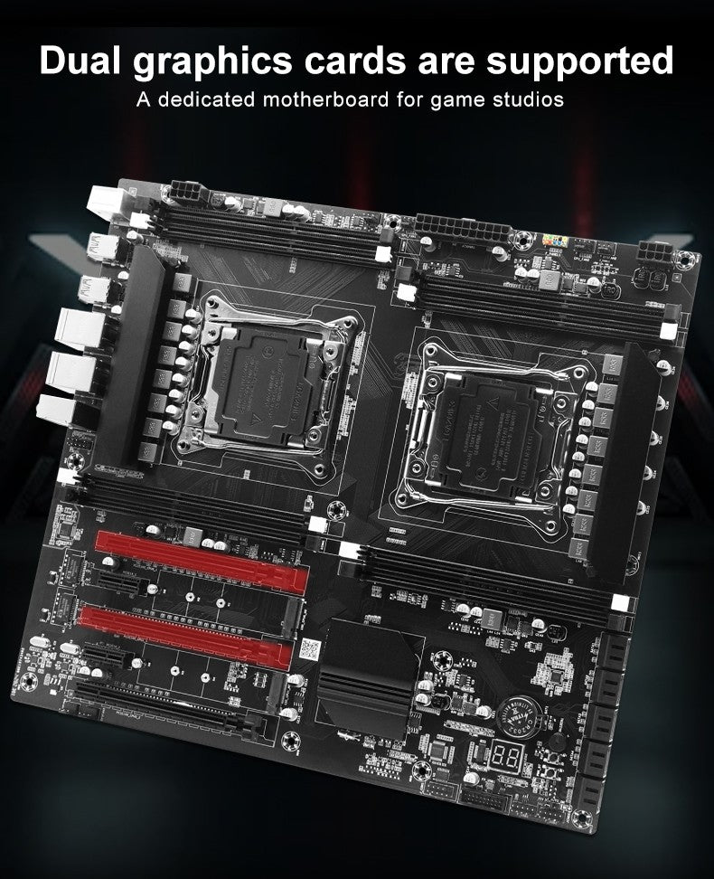 Placa-mãe X99 Dual-socket CPU LGA2011-3 8xddr3 ECC Slot de RAM Pciex16 Sata3.0 Servidor PC Placa-mãe