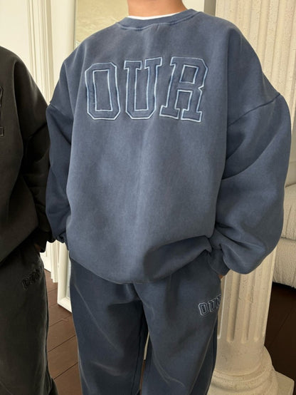 2025 Winter New Children Letter Tracksuit Outfits Boys Girls Fleece Sweatshirt + Pants 2pcs Suit Baby Warm Sports Clothes Set