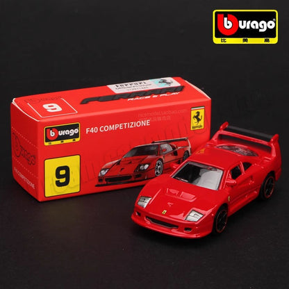 1:64 Bburago Ferrari SP3 812 SF90 F12Tdf F40 488GTB Coleção Modelo de Carro Miniatura Carros Die-Cast Modelos de Carro de Brinquedo Presentes Atacado
