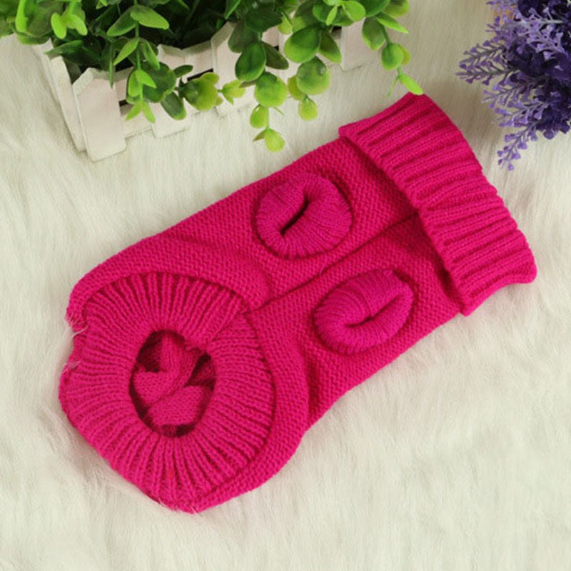 Roupa de Inverno para Cães, Roupa de Tricô para Animais de Estimação Pequenos e Médios, Casaco para Filhotes Chihuahua, Suéter para Cães Yorkshire, Ropa Perro