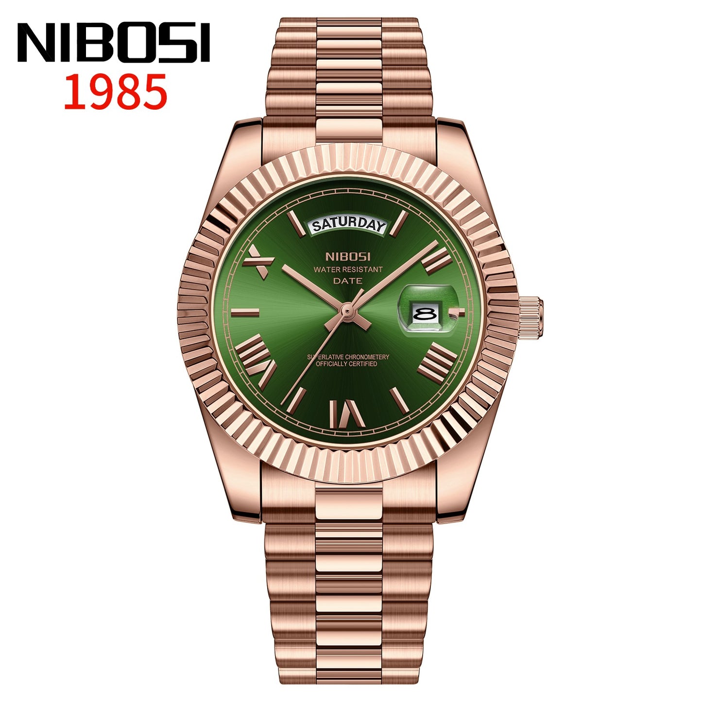 NIBOSI Brand Original Stainless Steel Quartz Watches For Men Luxury Date Display Luminous Fashion Men's Watch relogios masculino