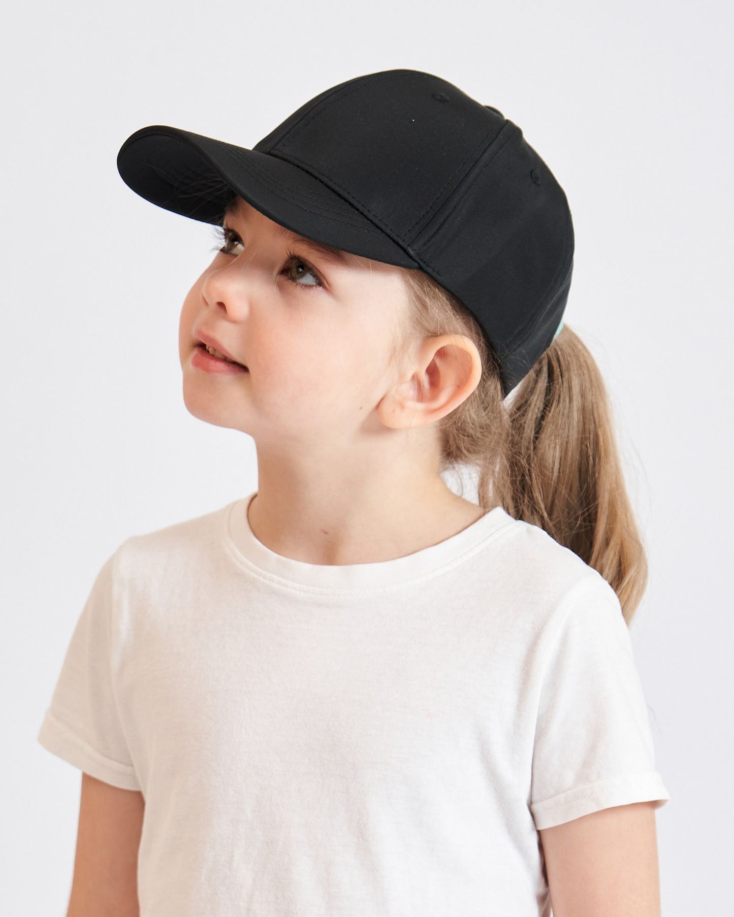Fashion Kids Baseball Cap For Girls Boys Sun Hat Hollow Back Ponytail Caps Children Snapback Hip Hop Hats Adjustable Bones Caps