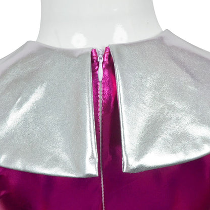 Cyber Alien Laser Reflective Alien Cosplay Dress, Adult and Children's Party Outfit, Including Tentacle Headpiece