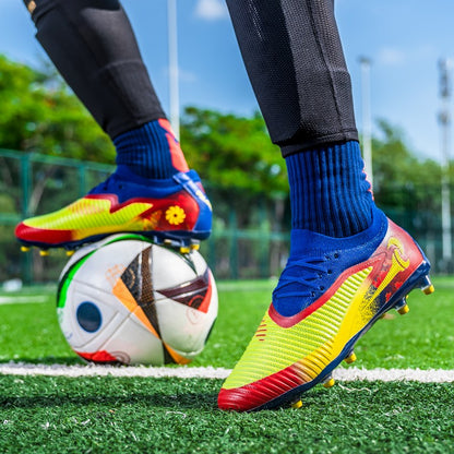 High Quality Mens Soccer Shoes TF/FG Training Football Sneakers Ultralight Non-Slip Turf Soccer Cleats Chuteira Campo 35-45