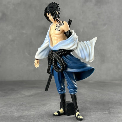 Bandai Naruto Figurine Charmander Sasuke Shippuden Thousand Birds Uchiha Sasuke Anime Figurine Model Room Desktop Ornament Gift