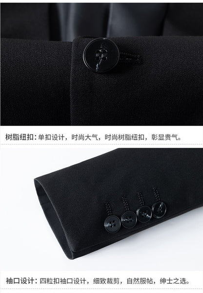 2025 High quality business casual (suit + trousers) Stylish and handsome stylish banquet two-piece set