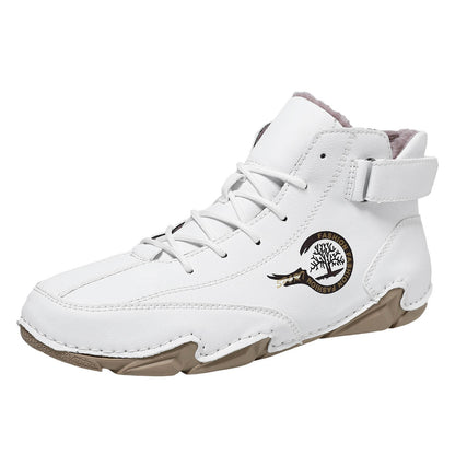 Shoe For Men Casual Winter Pull On Outwear Fashionable Classic Short Boots Pu Breathable Cool Boots Dress Shoes Tenis Masculino