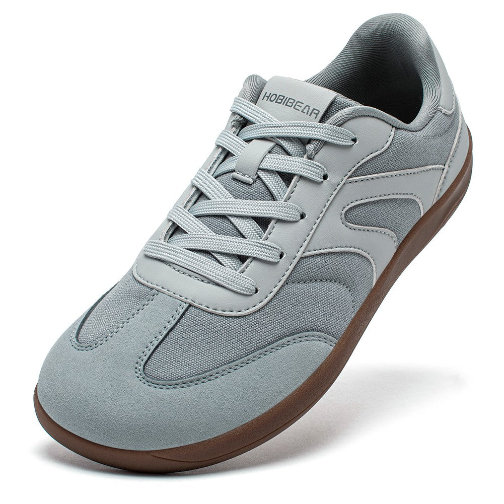 Tênis Unissex HOBIBEAR Barefoot Feminino Masculino Bico Largo Minimalista Zero Drop Antiderrapante Cadarço Casual