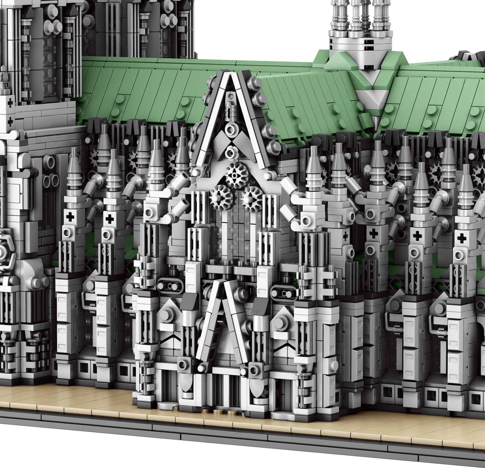 Barweer 8614PCS Cologne Cathedral Building Blocks Set Gothic Church Architecture Modular Construction Model Bricks Assembly Toys for Adults Christmas Gift Home Decoration