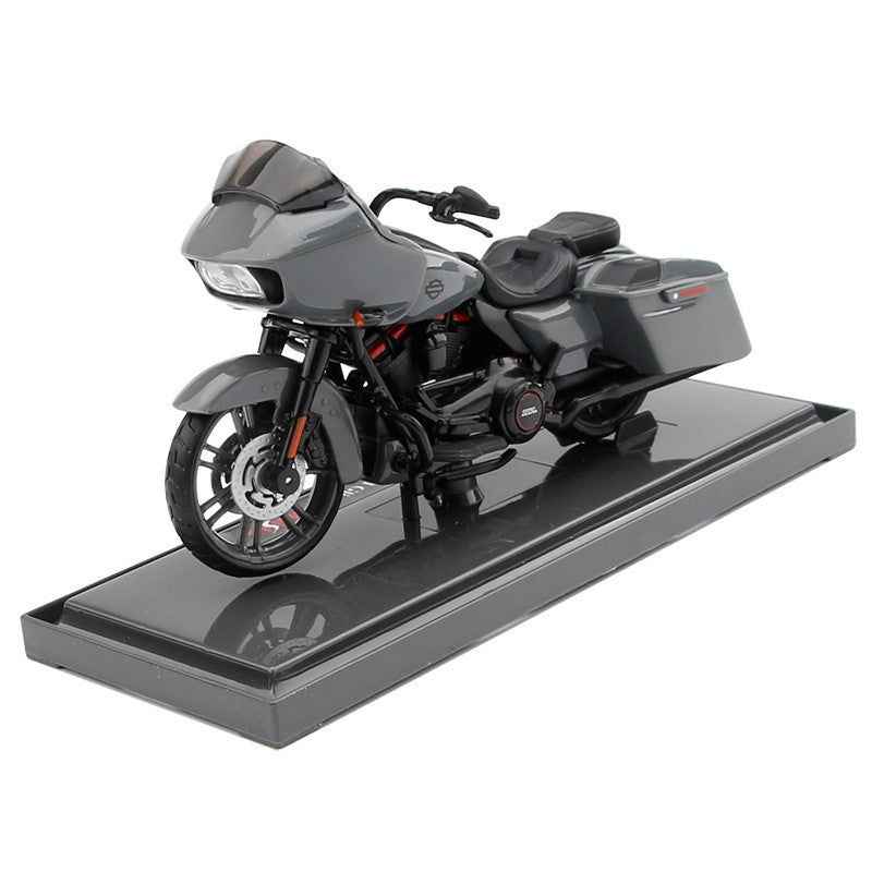 Maisto 1/18 Harley Davidson 2018 CVO Road Glide Modelo de Motocicleta Coleção de Veículos de Brinquedo Amortecedor Off Road Carro de Brinquedo