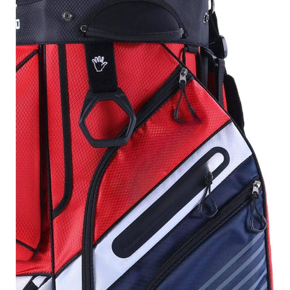 T-Lock Golf Cart Bag with 14 Way Organizer Divider Top, Premium Cart Bag with Handles and Rain Cover for Men