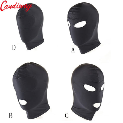 Sexy high Elastic Latex Hood Fancy ball Mask 4Styles Breathable sun-proof Fetish masquerade SM Cosplay for Hallows'Day party