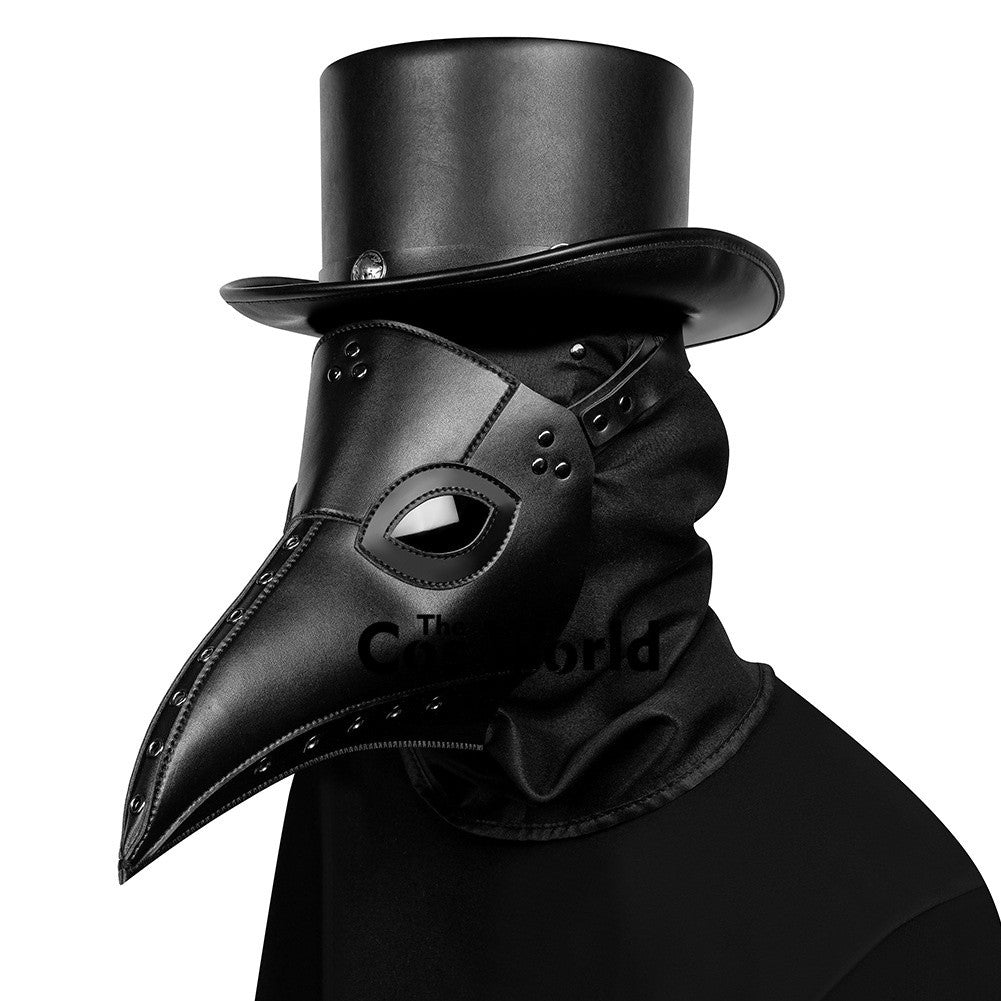 Halloween Plague Doctor Mask Steampunk Gothic Bird Beak Props for Party Carnival Cosplay Costumes Masquerade