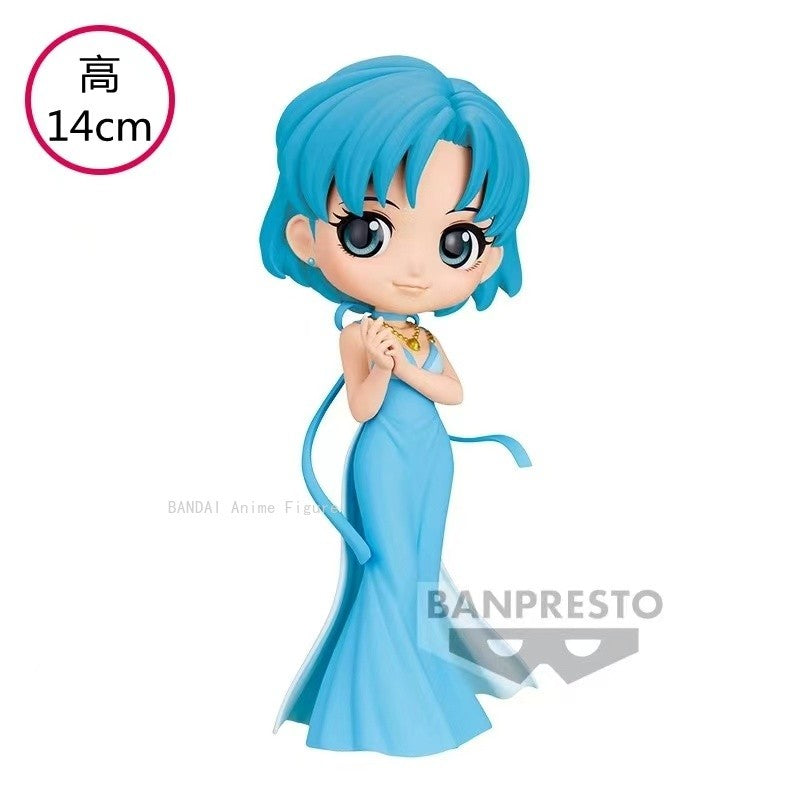 Em Estoque Original Qposket Chibiusa Sailor Moon Tsukino Usagi Kino Makoto PVC Miku Q Posket Brinquedos Fofos Anime Bonecos de Ação Presente