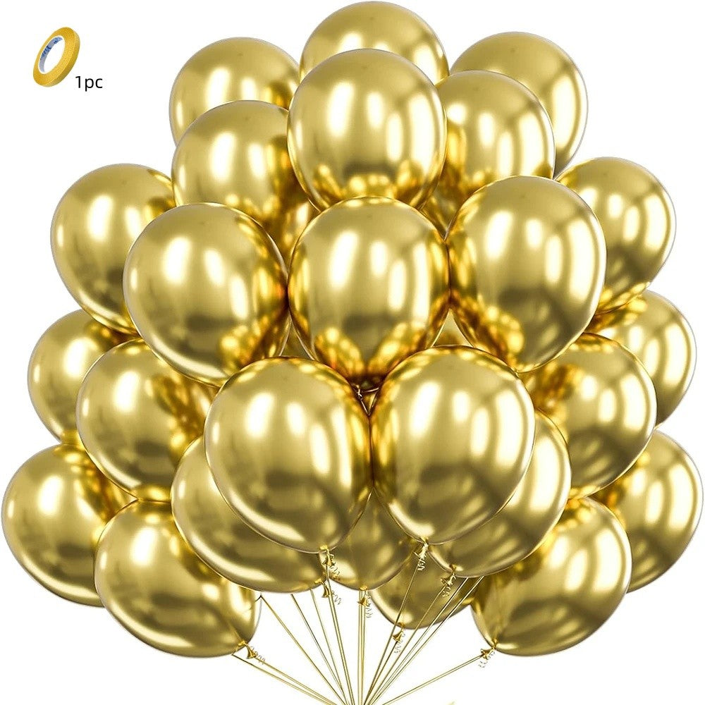 5/10/12inch Metallic Black Blue Balloon Chrome Hot Pink Rose Gold Balloon Baby Shower Boy Girl Birthday Wedding Party Decoration