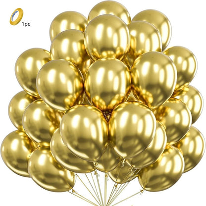 5/10/12inch Metallic Black Blue Balloon Chrome Hot Pink Rose Gold Balloon Baby Shower Boy Girl Birthday Wedding Party Decoration